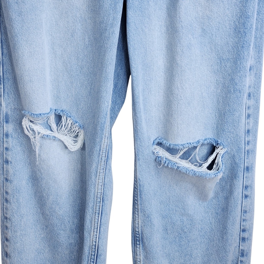 Good American Good 90's Relaxed Jean High Rise Distressed Straight Leg Size 6/28 - Picture 4 of 13